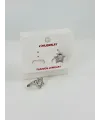 Rodyum Zirkon Taşlı Pirinç Küpeler - Kp00506