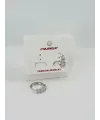 Rodyum Zirkon Taşlı Pirinç Küpeler - Kp00511