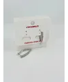 Rodyum Zirkon Taşlı Pirinç Küpeler - Kp00512