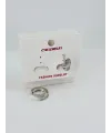 Rodyum Zirkon Taşlı Pirinç Küpeler - Kp00526