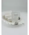Rodyum Zirkon Taşlı Pirinç Zirkon Küpe - Kp00315