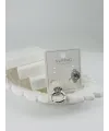 Rodyum Zirkon Taşlı Pirinç Zirkon Küpe - Kp00349