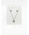Rodyum Zirkon Taşlı Zincir : Çelik Ürünler 40+5 Cm - Set0022