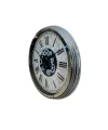 Roma Atlas Silver 60 Cm Çarklı Krom Duvar Saati