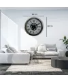 Roma Atlas Silver 60 Cm Çarklı Krom Duvar Saati