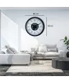 Roma Signature 60 Cm Çarklı Siyah Duvar Saati
