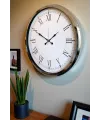 Roma Zarafeti Krom 52 Cm Metal Duvar Saati