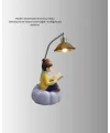 Romantik Çift Temalı Dekoratif Masa Lambası Yumuşak Led Işık