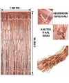 Rose Gold Püsküllü Kapı Perdesi - Parti, Bekarlığa Veda, Doğum Günü 1x2 m