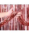 Rose Gold Püsküllü Kapı Perdesi - Parti, Bekarlığa Veda, Doğum Günü 1x2 m