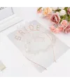Rose Gold Renk Bekarlığa Veda Kristal Taş Bride Tacı İthal 16x10 cm
