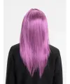 Rose Pembe Renk Düz Kesim Uzun Parti Peruğu Takma Saç