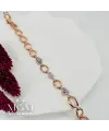 Rose  Zirkon Taşlı Pirinç Bileklikler 17+2 Cm - IEG0071