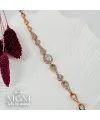 Rose  Zirkon Taşlı Pirinç Bileklikler 17+2 Cm - IEG0073