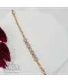 Rose  Zirkon Taşlı Pirinç Bileklikler 18,5 Cm - Kbl0048