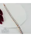 Rose  Zirkon Taşlı Pirinç Bileklikler 19 Cm - IEG0043