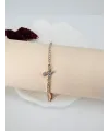 Rose  Zirkon Taşlı Pirinç  Bileklikler - Kbl0191