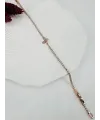 Rose  Zirkon Taşlı Pirinç  Bileklikler - Kbl0191