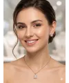 Rose  Zirkon Taşlı Zincir : Çelik Ürünler 40+5 Cm - Set0038