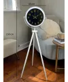 Royal Gold Rakamlı Beyaz Tripod Ayaklı Saat