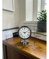 Royal Krom Roma Rakamlı 25 x 20 Cm Metal Masa Saat