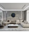 Royal Marble Gold 40 Cm Metal Duvar Saati