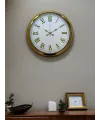 Royal White Gold 40 Cm Metal Duvar Saati