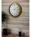 Royal White Gold 40 Cm Metal Duvar Saati