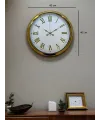 Royal White Gold 40 Cm Metal Duvar Saati