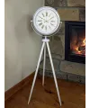 Royal White Gold Roma Rakam Tripod Ayaklı Saat