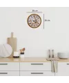 Rustic Kitchen Turuncu 36 Cm Duvar Saati