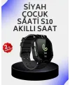 S10 Akıllı Çocuk Saati Siyah Tasarım Adımsayar Ve Alarm Fonksiyonu