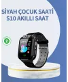 S10 Siyah Akıllı Çocuk Saati Anlık Konum Takibi Ve Rota Geçmişi