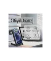 S90 4in1 Kablosuz Şarj Masaüstü Set - Siyah