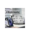 S90 4in1 Kablosuz Şarj Masaüstü Set - Siyah