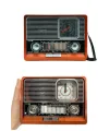 Saatli Fenerli Bluetooth Nostaljik Radyo Aux Sd Usb Girişli Bluetooth Hoparlör