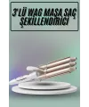 Saç Şekillendirici Wag Maşa Üçlü Yüksek Isı Ayarlı Seramik Kaplama