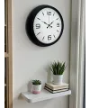 Sade & Şık Siyah 40 Cm Metal Dekoratif Duvar Saati