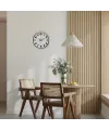 Sade Tasarım Beyaz 40 Cm Metal Duvar Saati