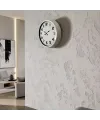 Sade Tasarım Beyaz 40 Cm Metal Duvar Saati