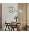 Sade Tasarım Beyaz 40 Cm Metal Duvar Saati