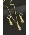 Salkım Taşlı Set Kolye