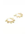 Sallantılı Halka Küpe - Altın