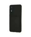 Samsung Galaxy A02 Kılıf Kelvin Kartvizitli Silikon - Siyah