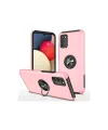 Samsung Galaxy A02s Kılıf Elit Yüzüklü Kapak - Pembe