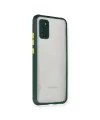 Samsung Galaxy A02s Kılıf Miami Şeffaf Silikon - Koyu Yeşil