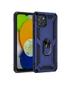 Samsung Galaxy A03 Kılıf Sofya Yüzüklü Silikon Kapak - Lacivert
