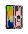 Samsung Galaxy A03 Kılıf Sofya Yüzüklü Silikon Kapak - Rose