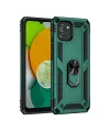 Samsung Galaxy A03 Kılıf Sofya Yüzüklü Silikon Kapak - Yeşil