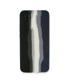 Samsung Galaxy A03s Kılıf Ebruli Lansman Silikon - Siyah-lacivert